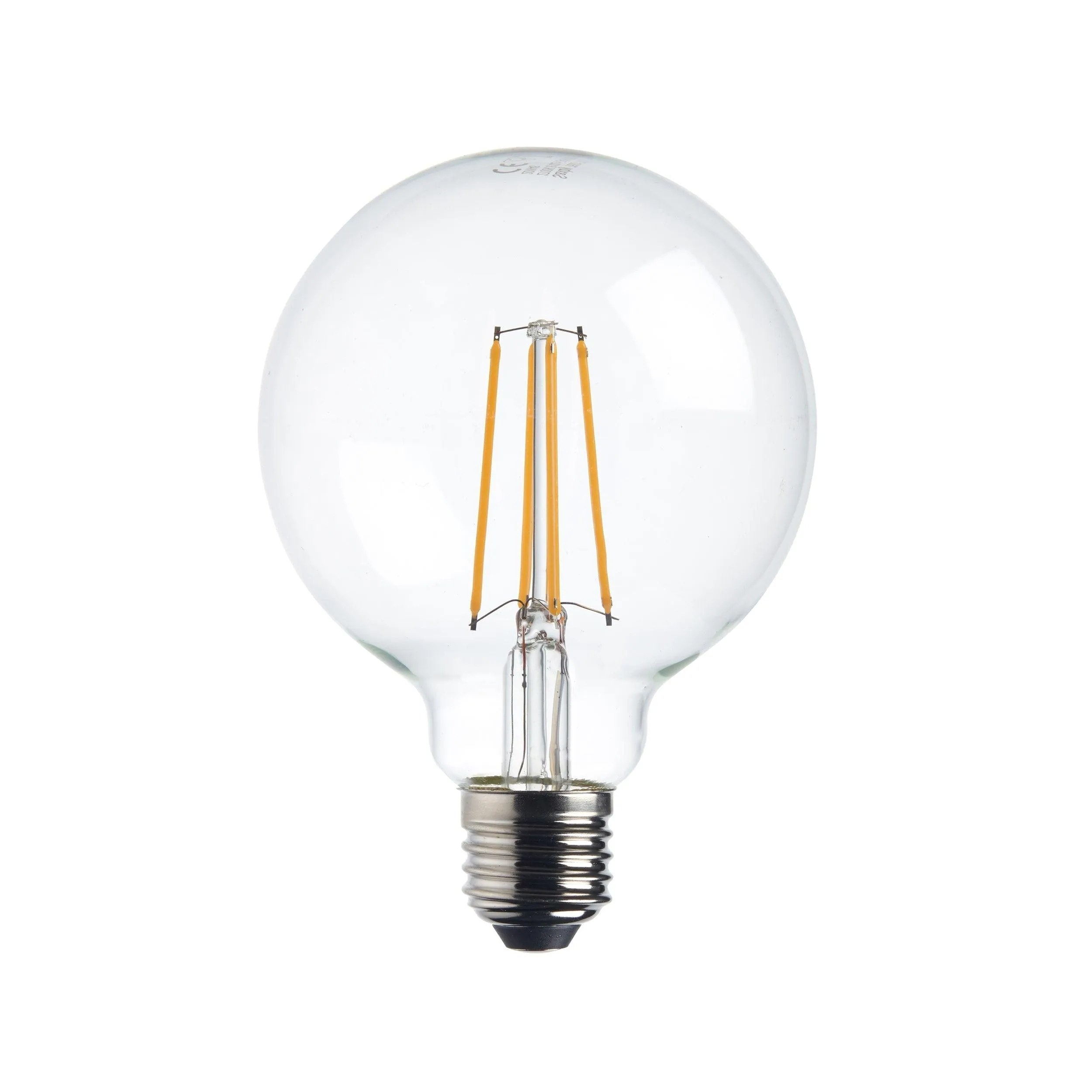 8 x E27 Warm White LED Filament Globe Light Bulb Dimmable 7W