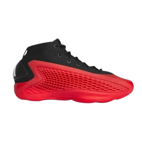 Adidas Men's Anthony Edwards 1 Pure Rudy Mid Shoes - Core Black / Red / Cloud White