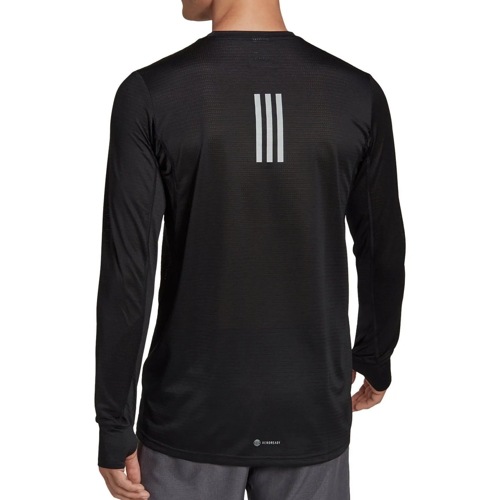 adidas Own The Run Long Sleeve Mens Running Top - Black