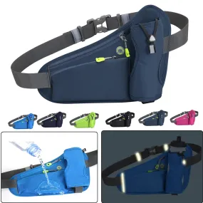 Adjustable Waist Bag Fanny Pack with Water Bottle Holder