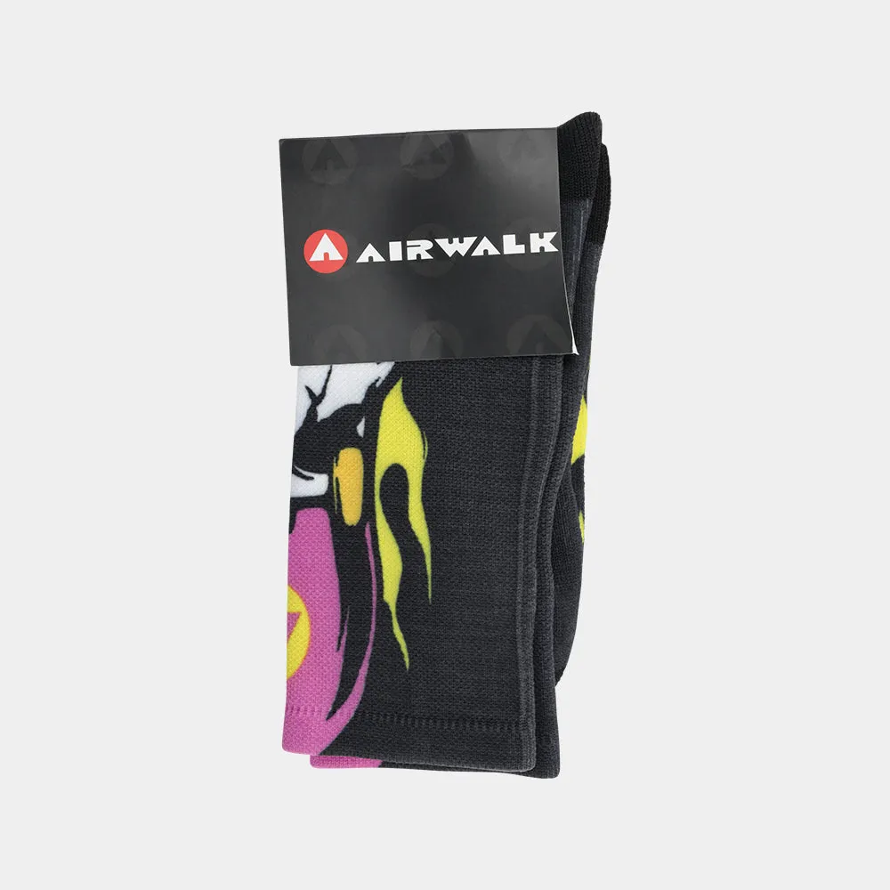 Airwalk Unisex 1 Pack Zombie Sock White/Multi _ 181762 _ White