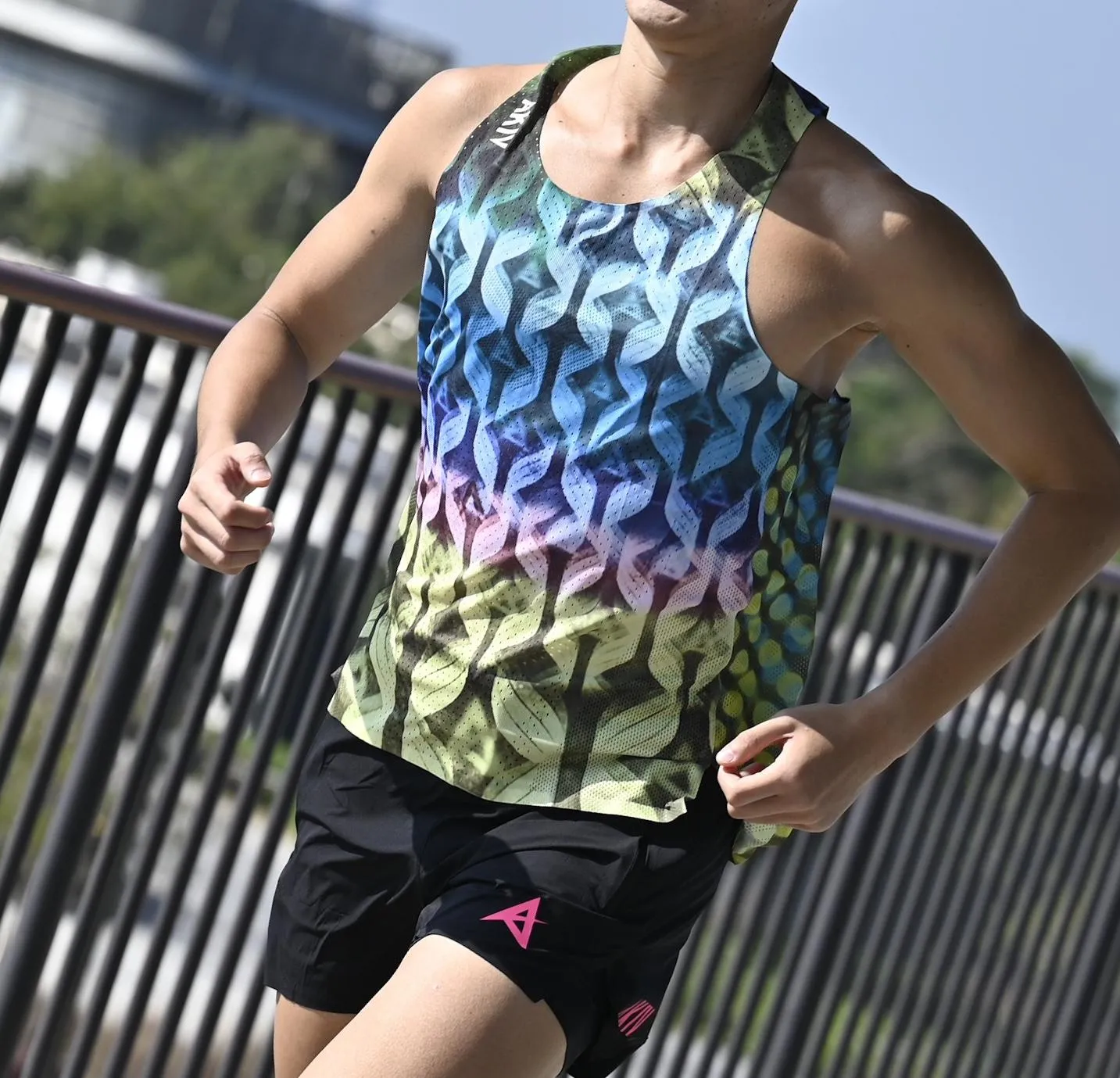 AKIV Elite Singlet Unisex | 3D Dreamy Wave Gradient