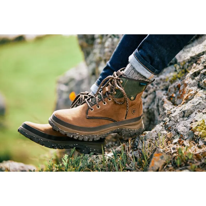 Ariat Moresby Waterproof Ladies Boot - Oilly Distressed Brown/Olive