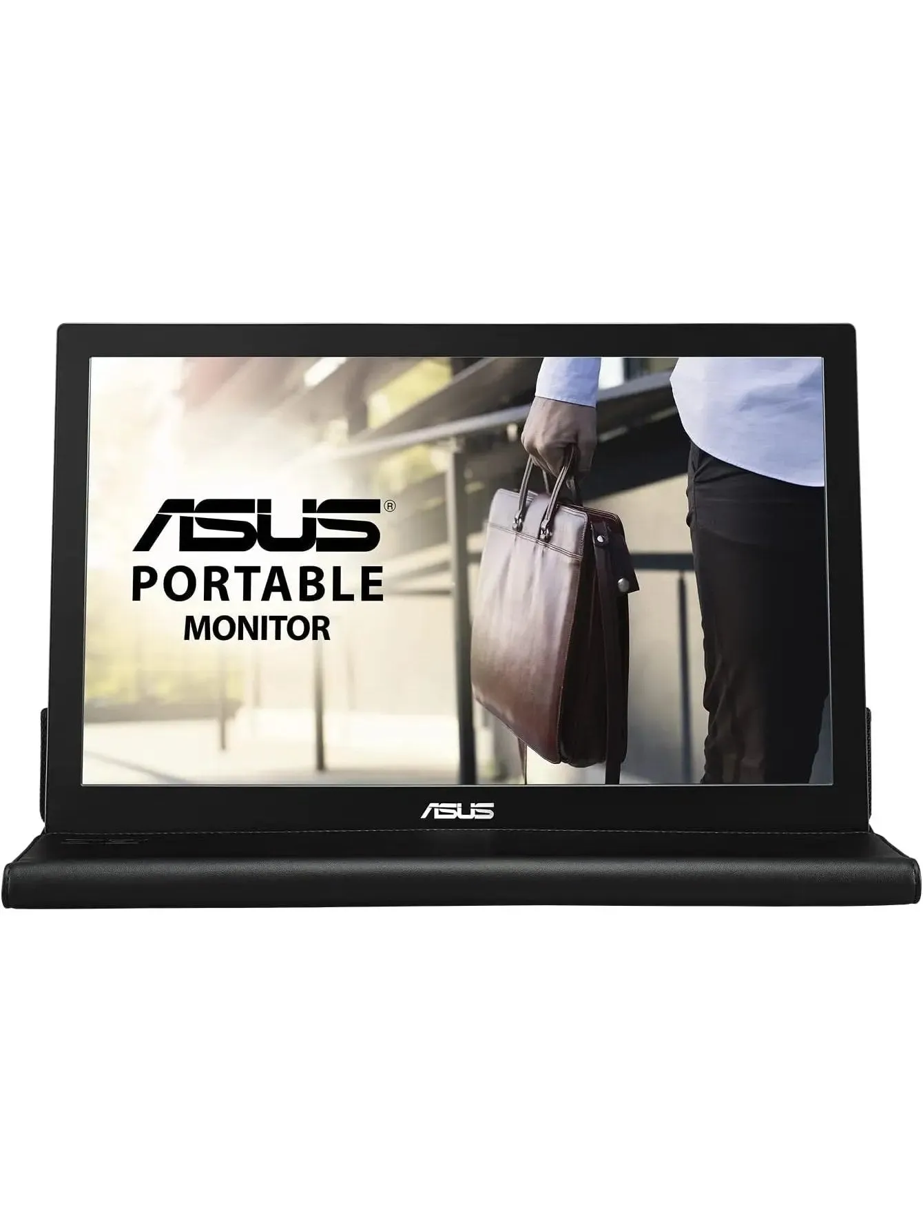 ASUS ZenScreen 15.6” 1080P Portable USB Monitor (MB166C) - Full HD, IPS, USB Type-C, USB-Powered, Eye Care, Tripod Mountable, Anti-Glare Surface, Protective Sleeve