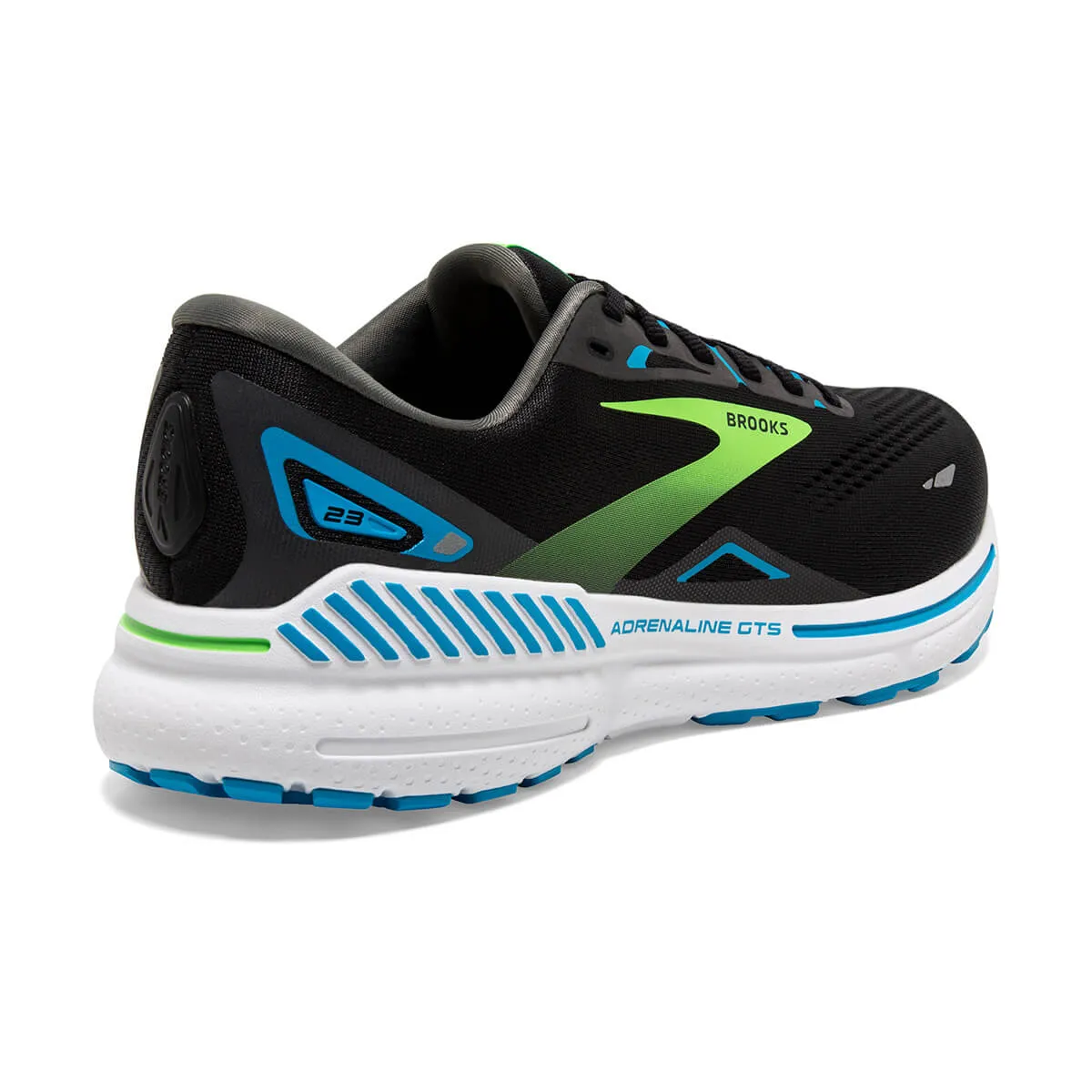 Brooks Adrenaline GTS 23 Mens | Black/hawaiian Ocean/green