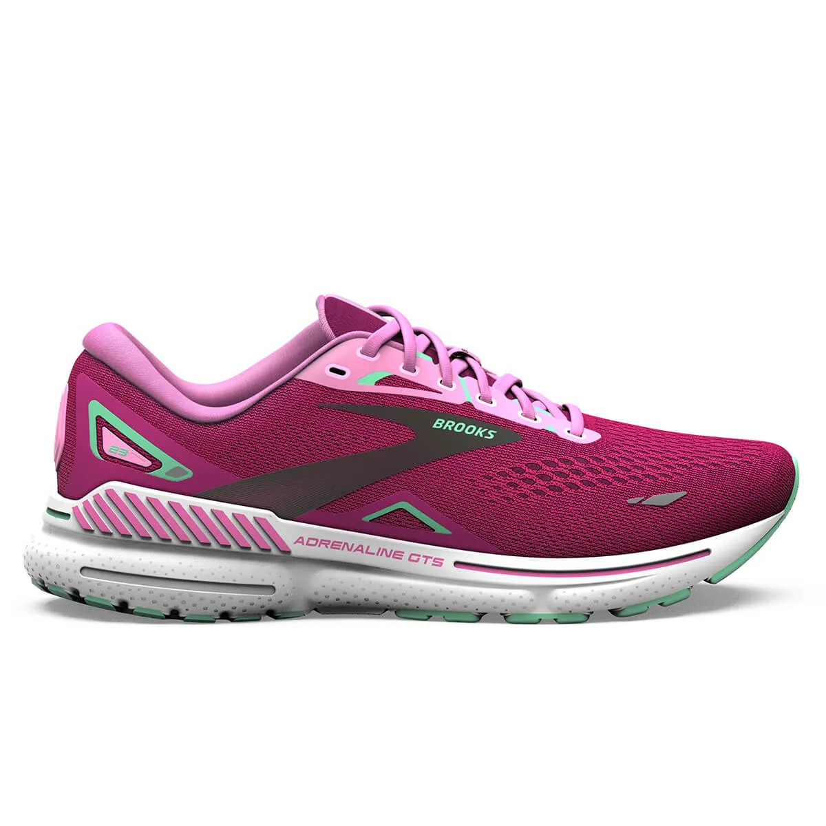 Brooks Adrenaline GTS 23 Womens | Pink/festival Fuchsia/black