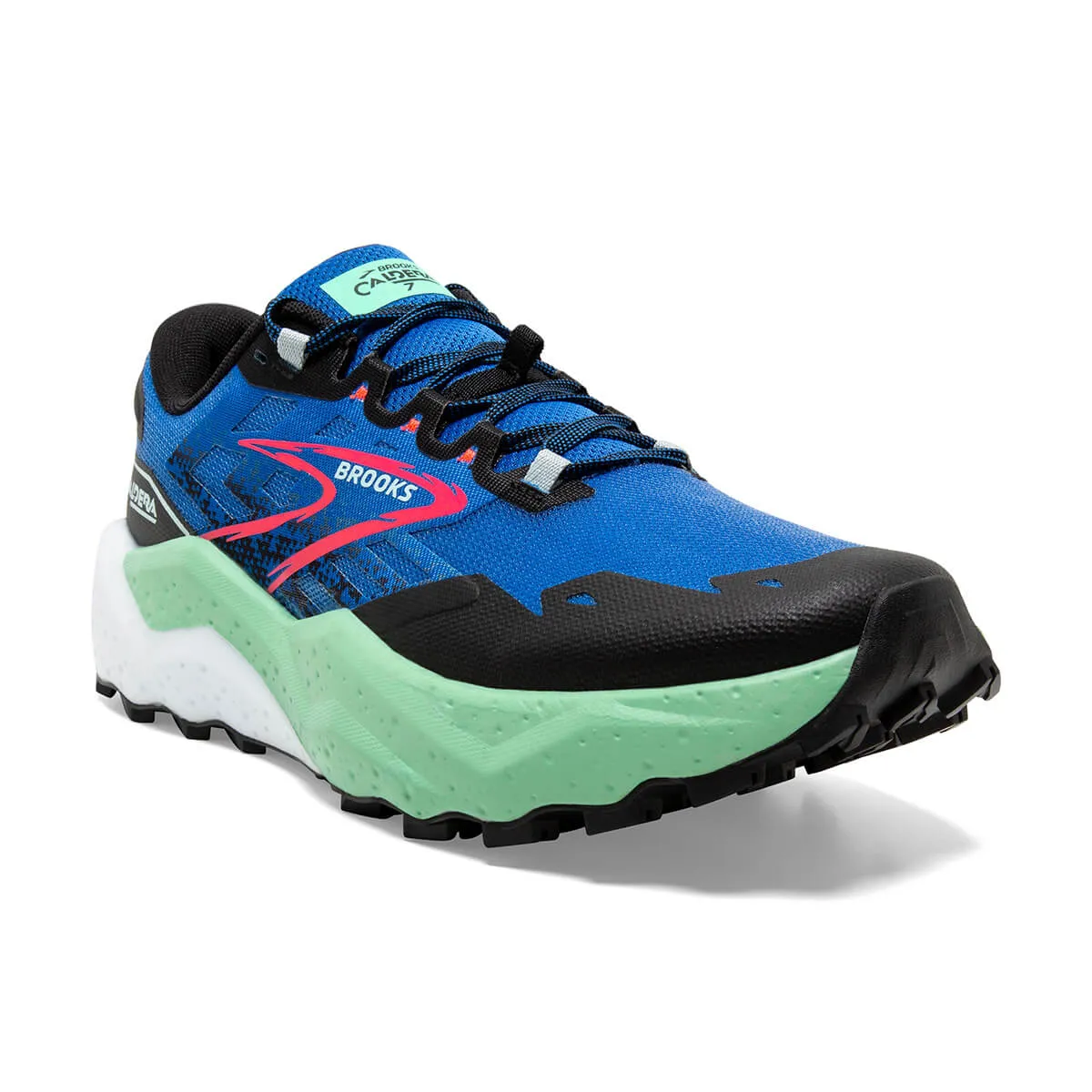 Brooks Caldera 7 Mens | Victoria Blue/black/spring Bud