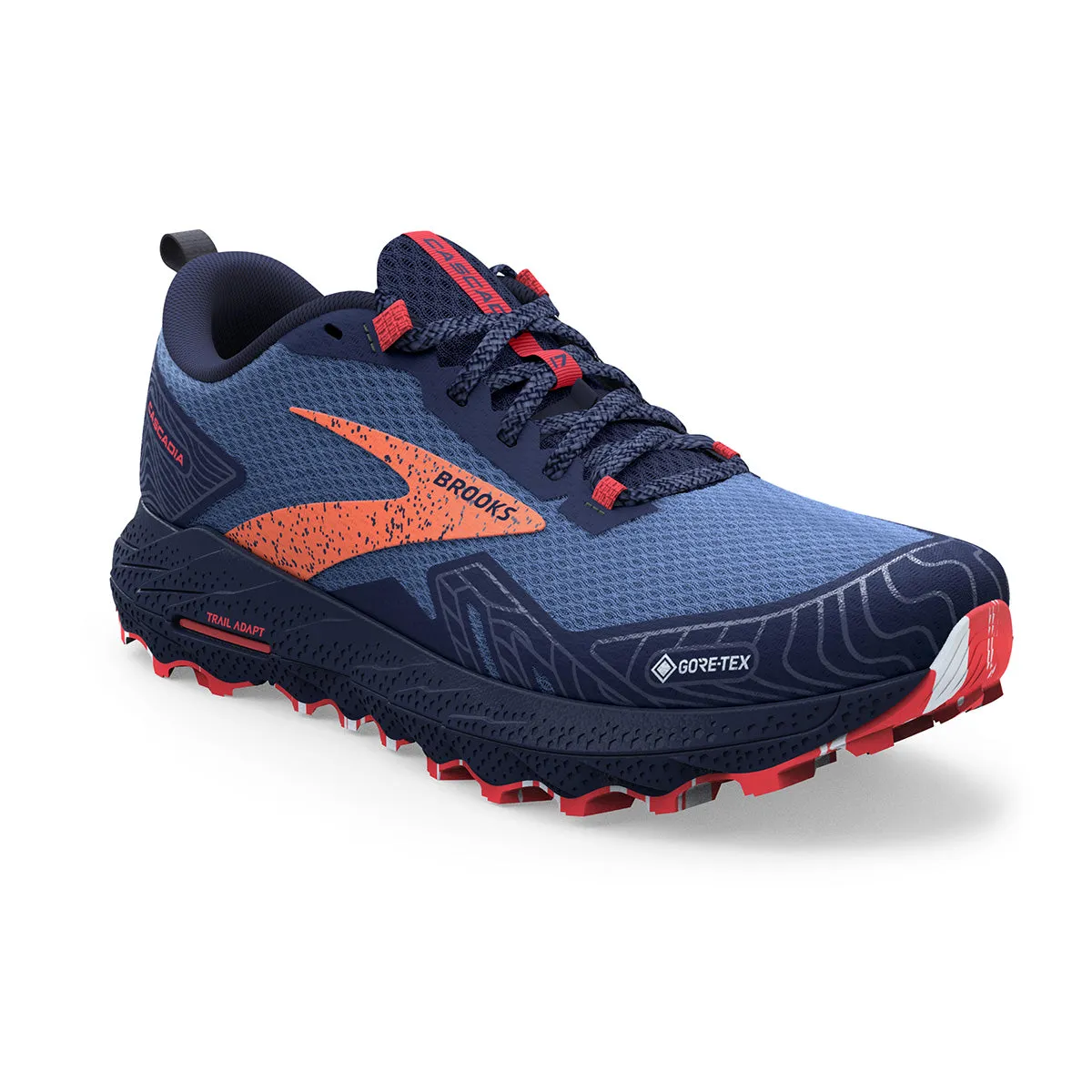 Brooks Cascadia 17 GTX Womens | Navy/bittersweet/peacoat