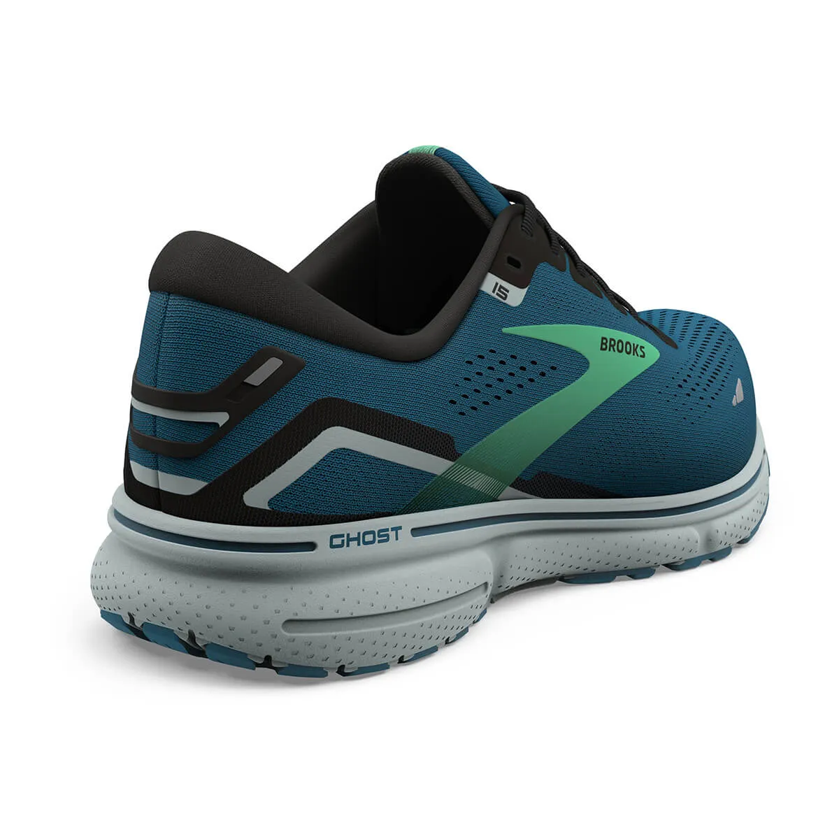 Brooks Ghost 15 Mens | Moroccan Blue/black/spring Bud