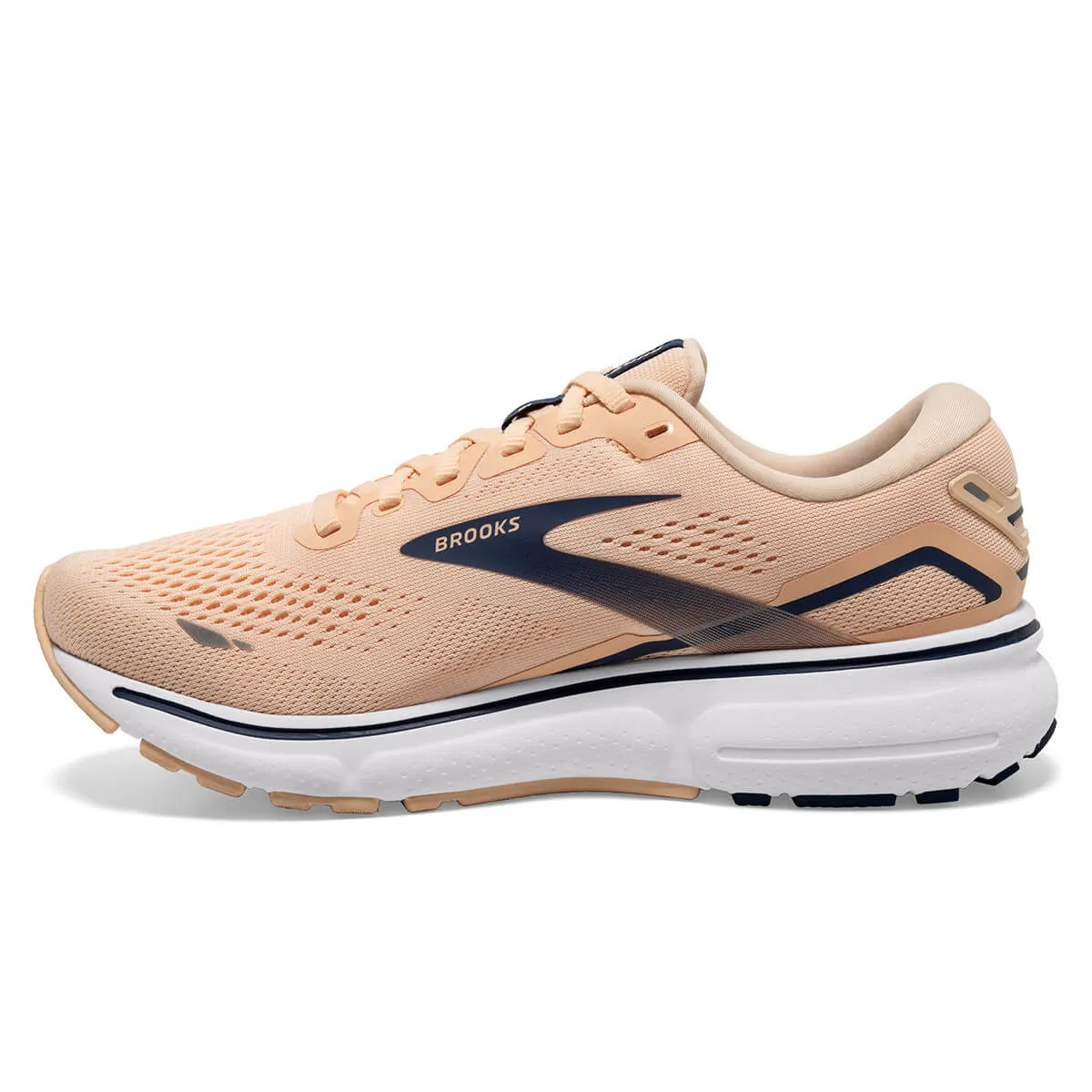 Brooks Ghost 15 Womens | Apricot/estate Blue/white