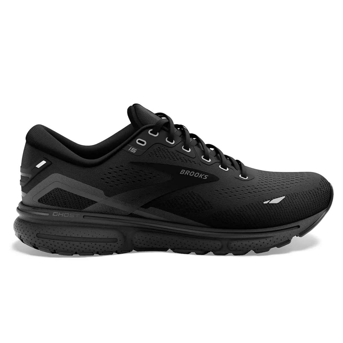 Brooks Ghost 15 Womens | Black/black/ebony