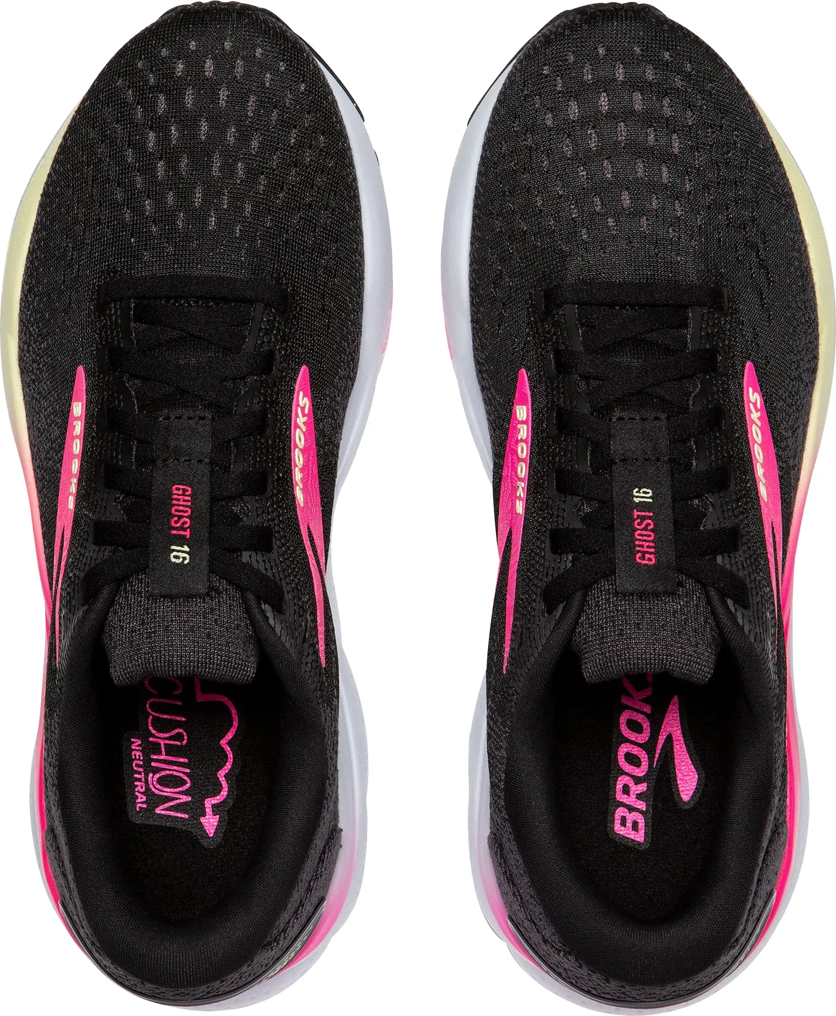 Brooks Ghost 16 Narrow Fit Womens Running Shoes - Black