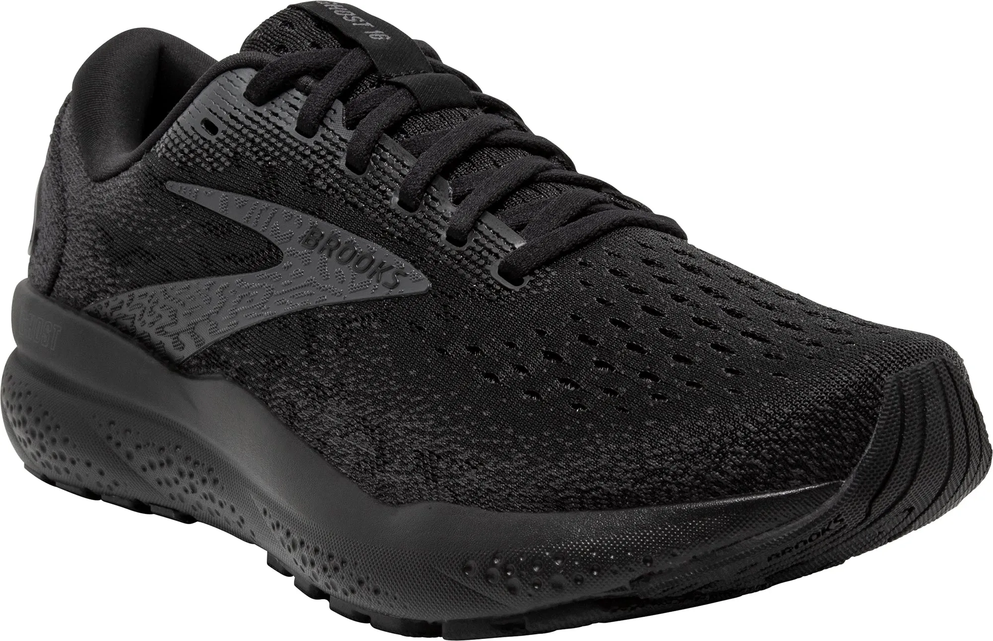 Brooks Ghost 16 WIDE FIT (2E) Mens Running Shoes - Black