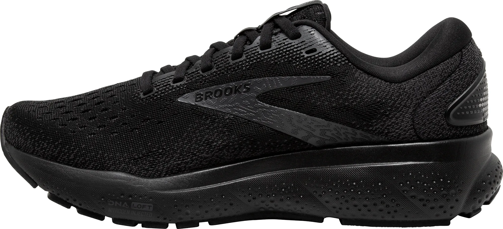 Brooks Ghost 16 WIDE FIT (2E) Mens Running Shoes - Black