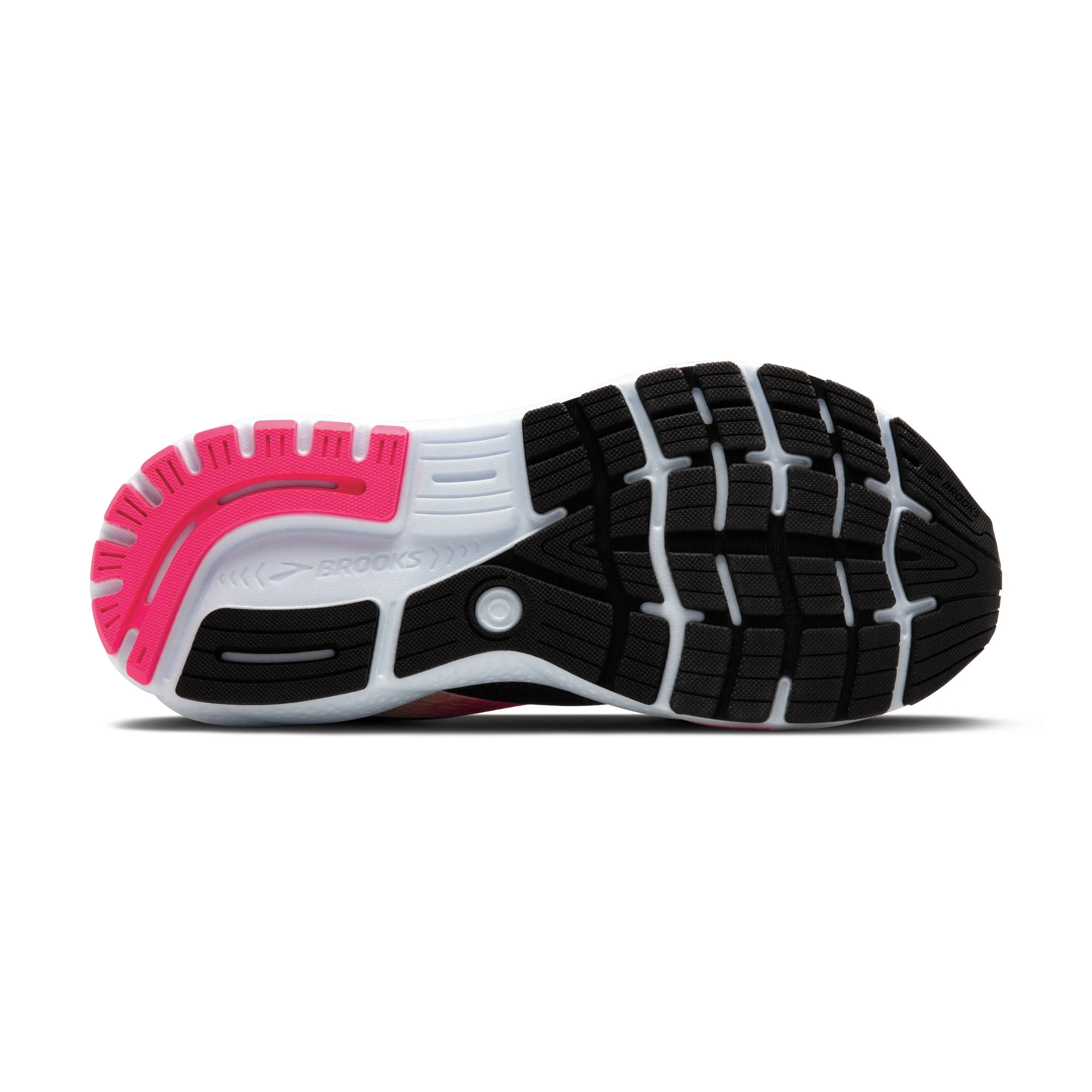 Brooks Ghost 16 Wide Women's - Black/Pink/Yellow