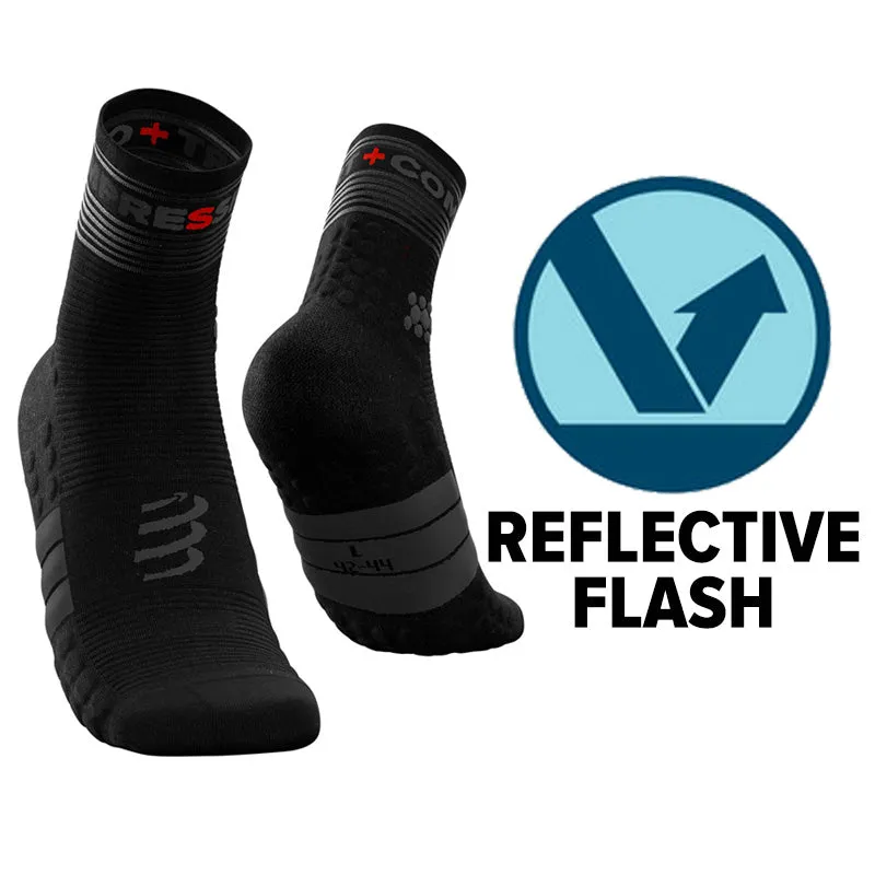 COMPRESSPORT Unisex's Pro Racing Socks Flash Black - XU00009B_990