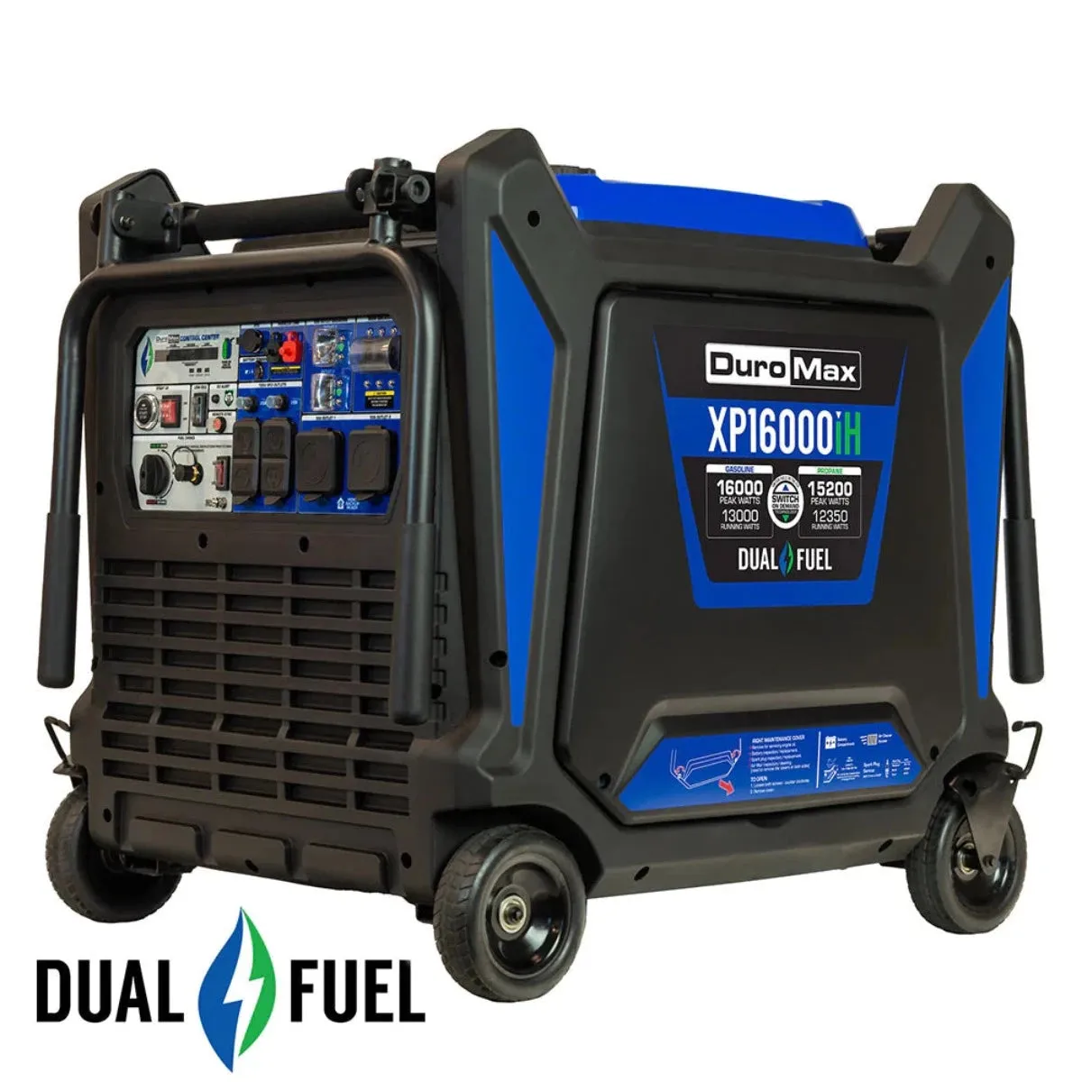 DuroMax XP16000iH Dual Fuel Portable Inverter Generator w/ CO Alert | 16,000 Watts