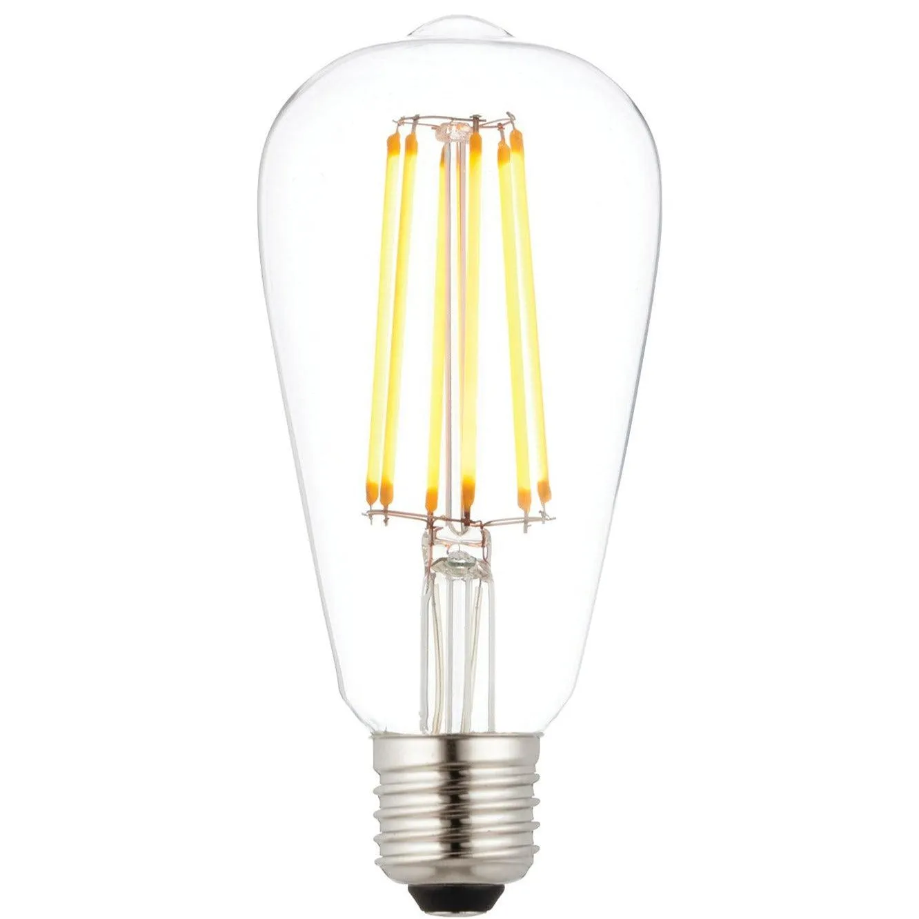 E27 LED 6w Filament Clear Pear Shaped Dimmable Light Bulb