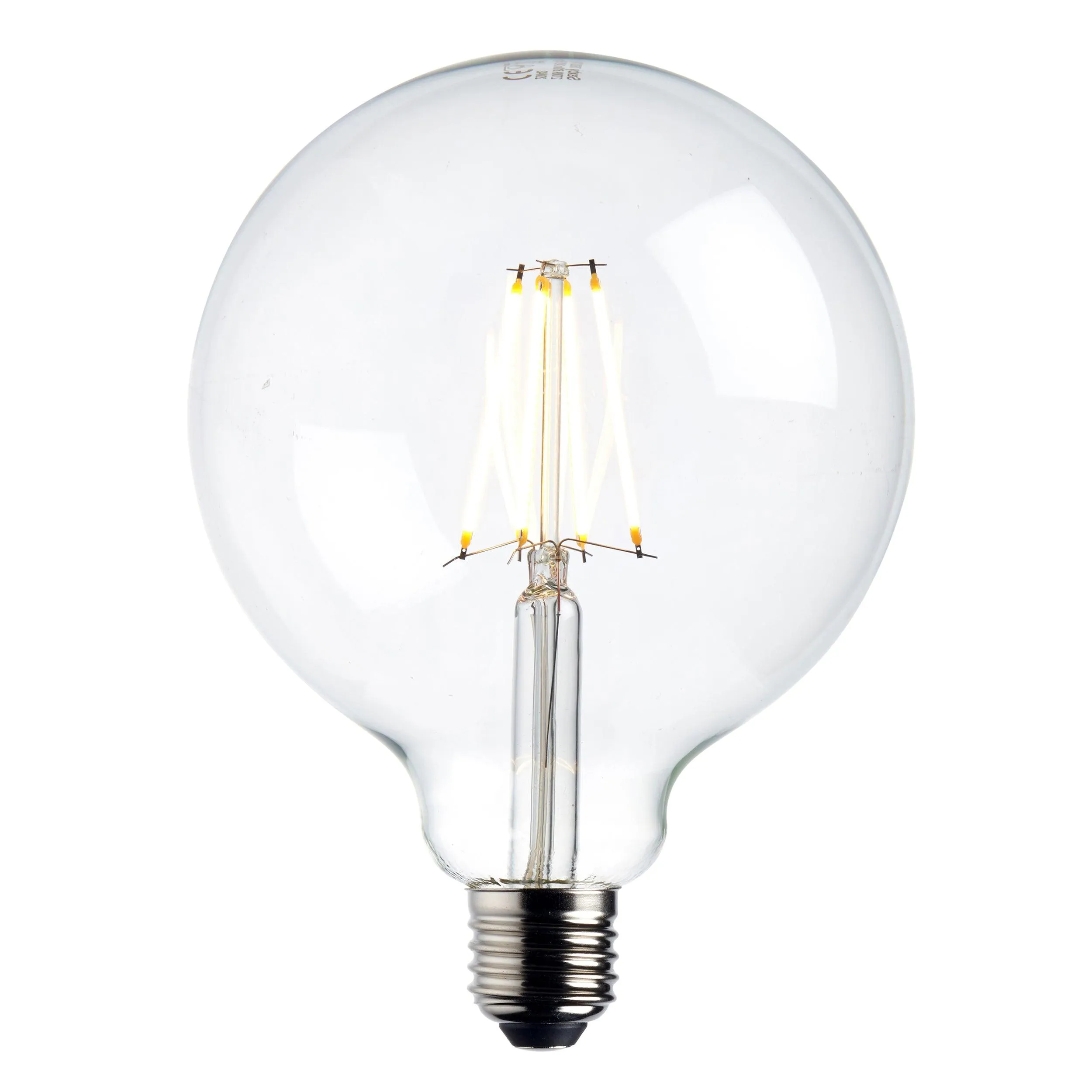 E27 LED Filament Globe Dimmable Lamp Bulb 125mm 7W