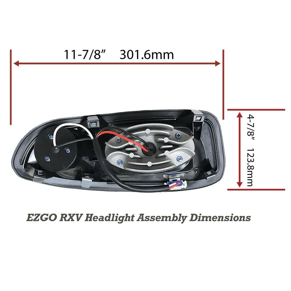 EZGO RXV LED Headlight Replacement Assemblies