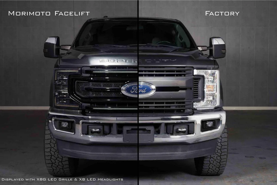 Ford Super Duty Facelift Kit: 17-19 to 20-22 Front End