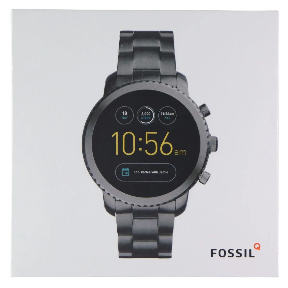 Fossil Q Explorist Gen 3 Stainless Steel 46mm Smartwatch - Smoke