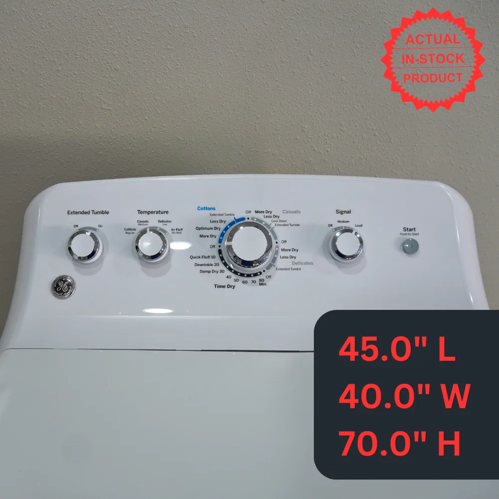 GE Dryer GTD42EASJWW - White