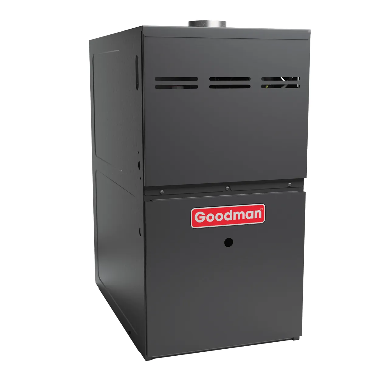 Goodman 80,000 BTU GM9S800803BN Gas Furnace 80% Efficiency 1200 CFM Single Stage Multi-speed ECM 17.5" Width Heater