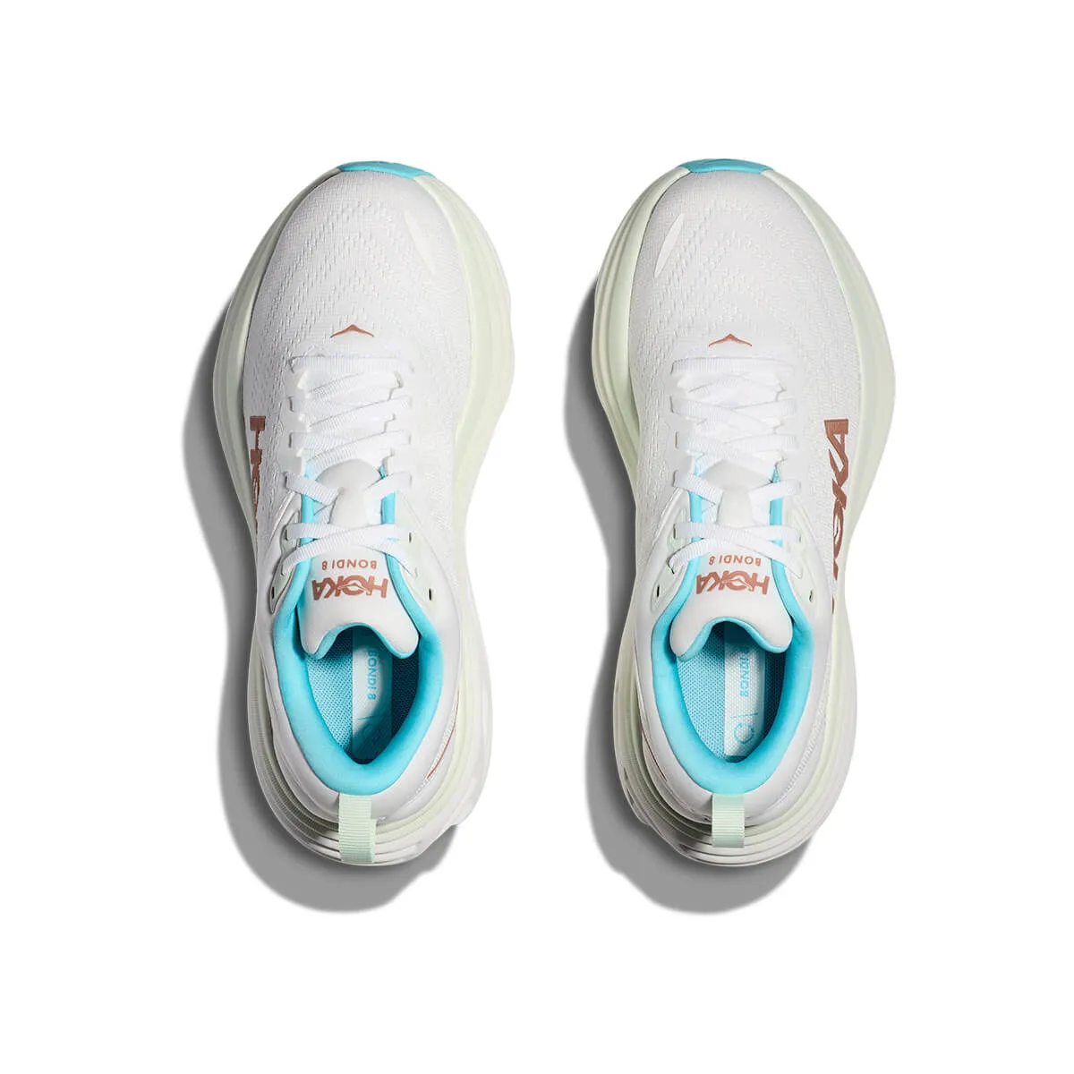 Hoka Bondi 8 Womens | Frost / Rose Gold