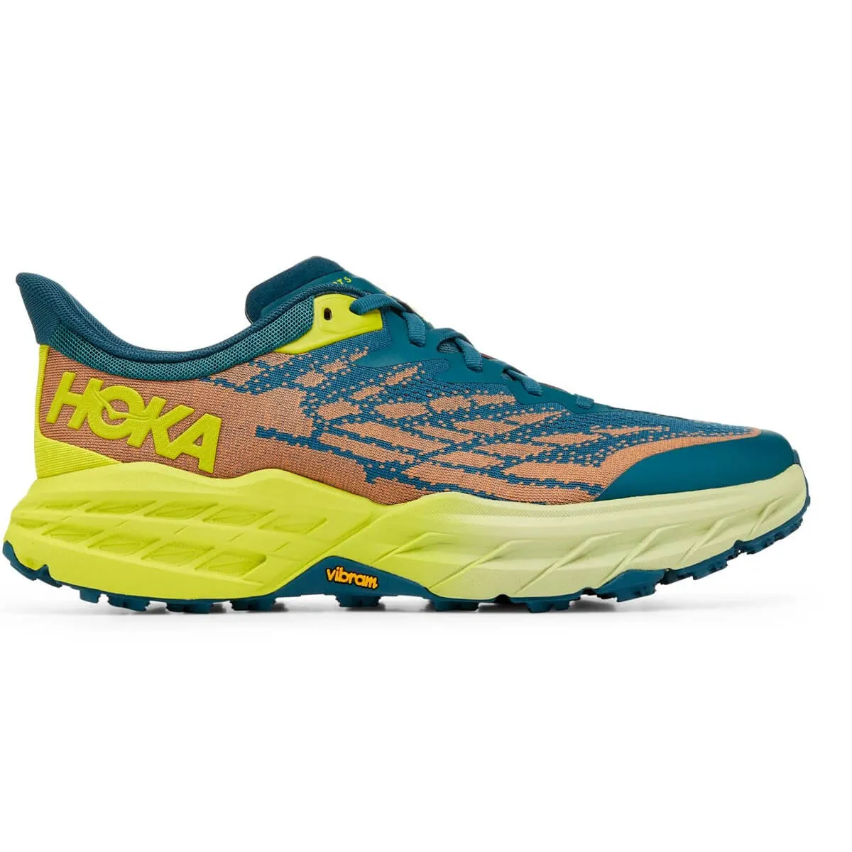 Hoka Speedgoat 5 Wide Mens | Blue Coral / Evening Primrose