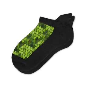 Leaf Mosaic Ankle Diabetic Socks