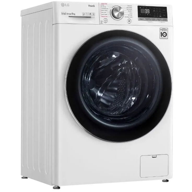 LG V9 F4V909WTSE Wifi Connected 9Kg Washing Machine with 1400 rpm - White