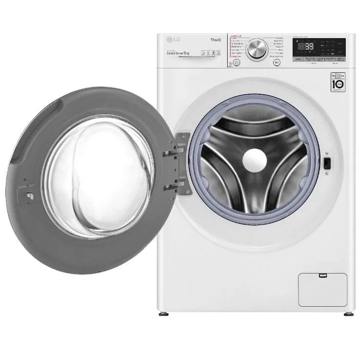 LG V9 F4V909WTSE Wifi Connected 9Kg Washing Machine with 1400 rpm - White