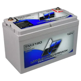 Lithium Pros TM3190 Lithium Ion Powerpack 12.8V/90 Ah Marine Battery - Trolling/Deep Cycle