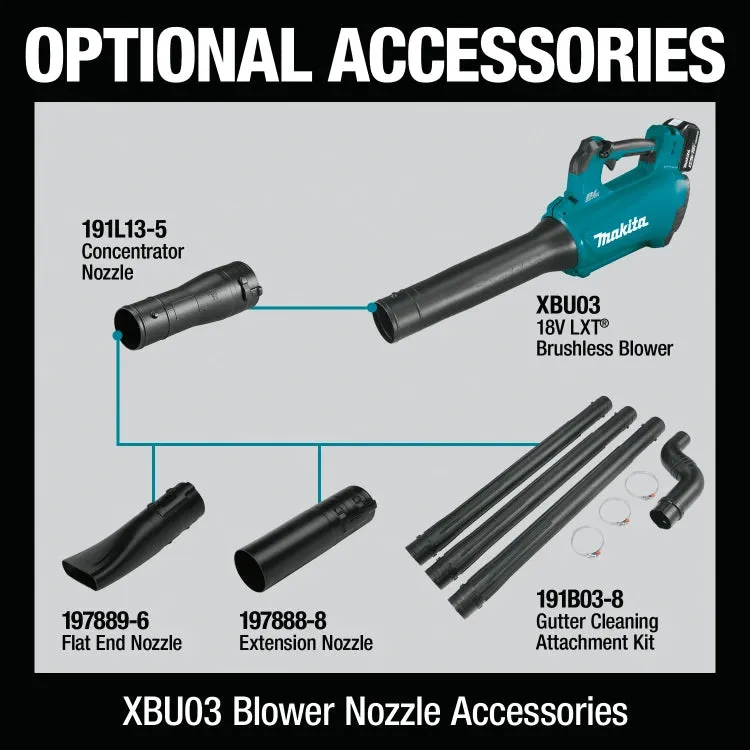 Makita XBU03Z 18V LXT® Lithium‑Ion Brushless Cordless Blower (Tool Only)