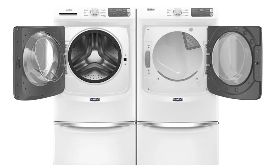 Maytag - 7.3 Cu. Ft. Stackable Gas Dryer with Extra Power Button - White