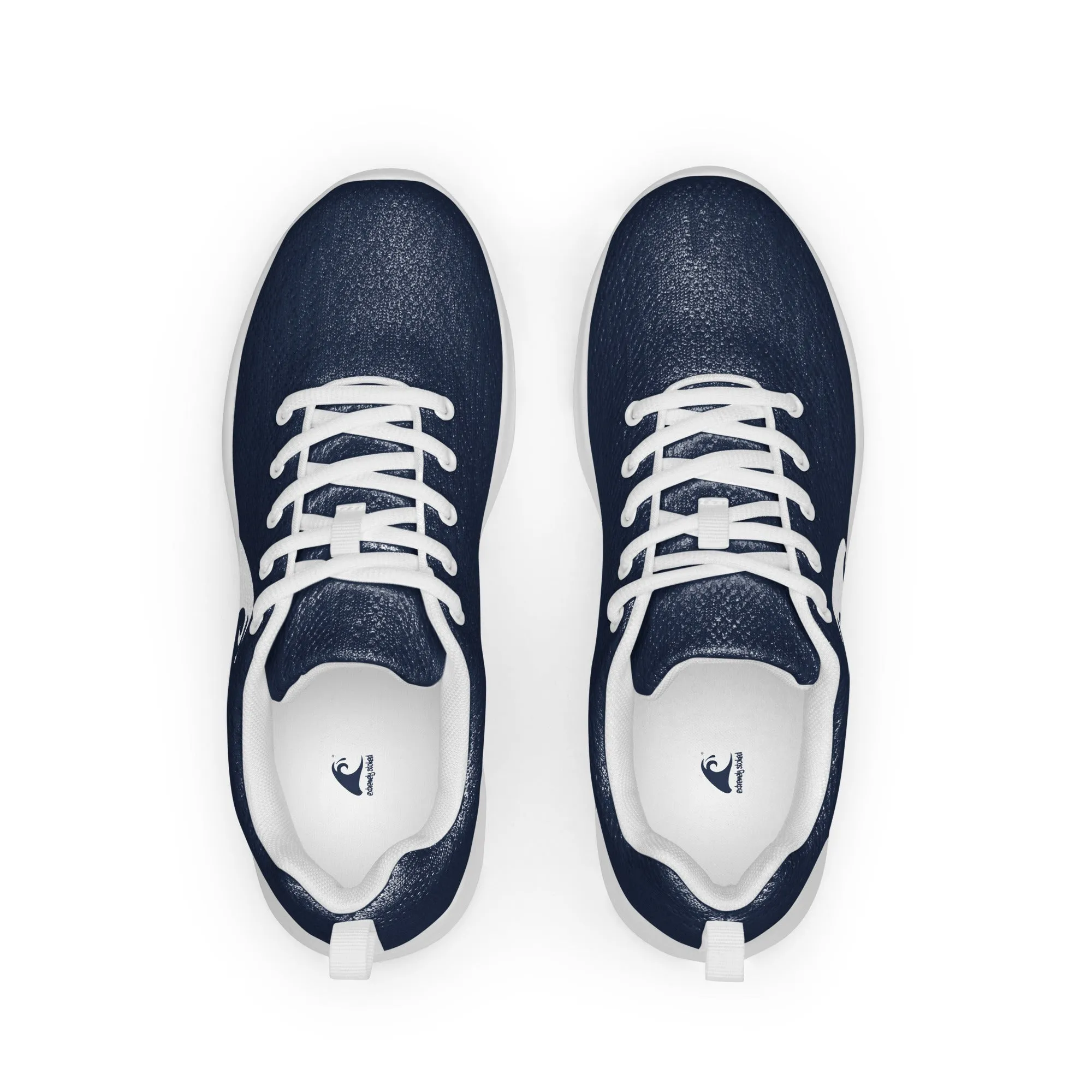 Men’s Navy Blue Athleisure Shoes with Extremely Stoked Epic Wave Logo