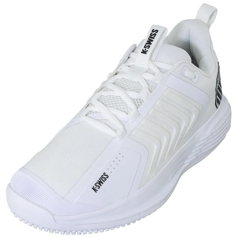 Men's Ultrashot 3 Grass Tennis Shoes White and Black