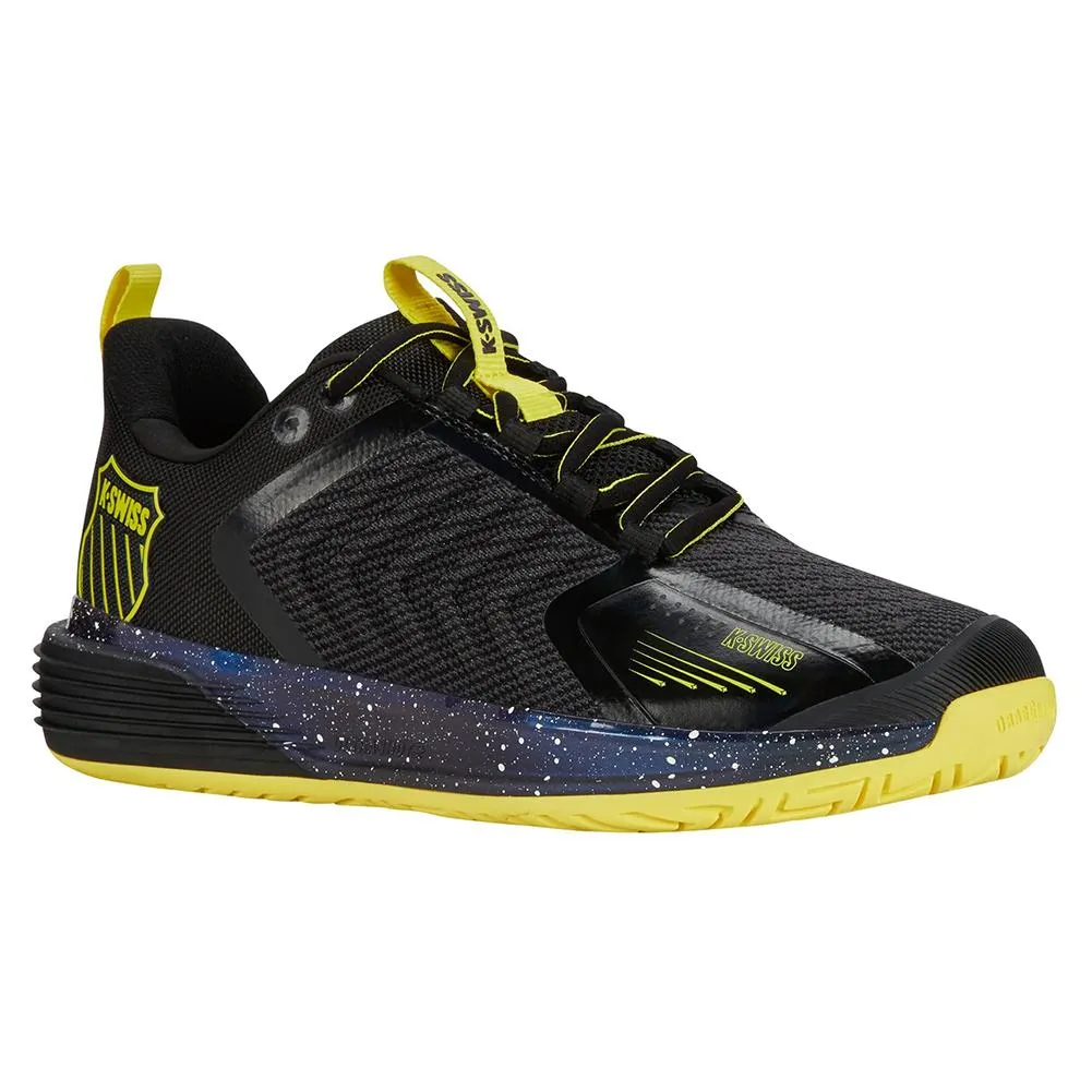 Men`s Ultrashot 3 Tennis Shoes Micro Chip and Black