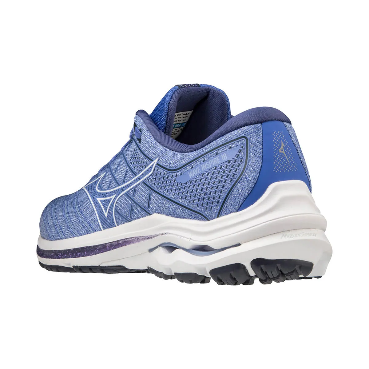 Mizuno Wave Inspire 18 Womens | Amparob/wht/deepcobalt