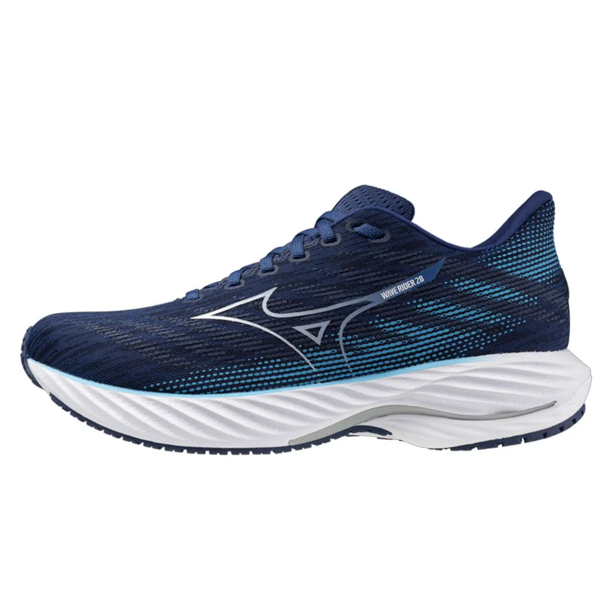 Mizuno Wave Rider 28 Mens | Estate Blue/white/river Blue