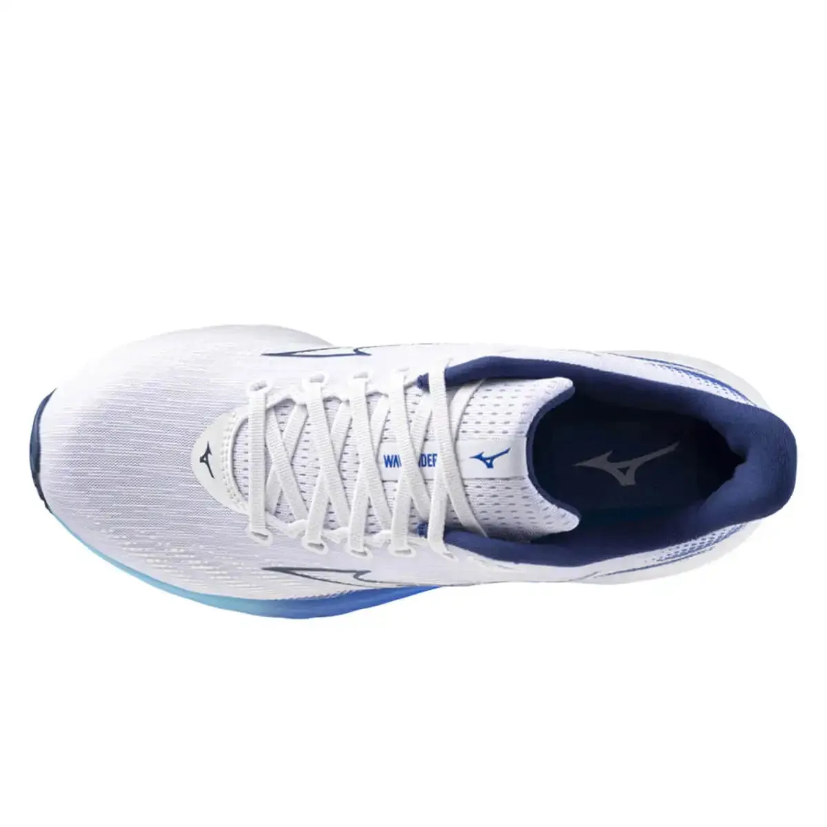 Mizuno Wave Rider 28 Mens | White/estate Blue/mugen Blue