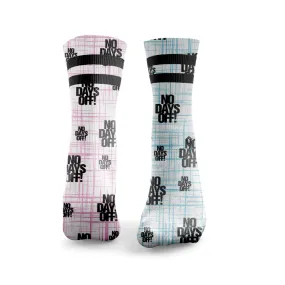 No Days off Socks - Pink & Blue