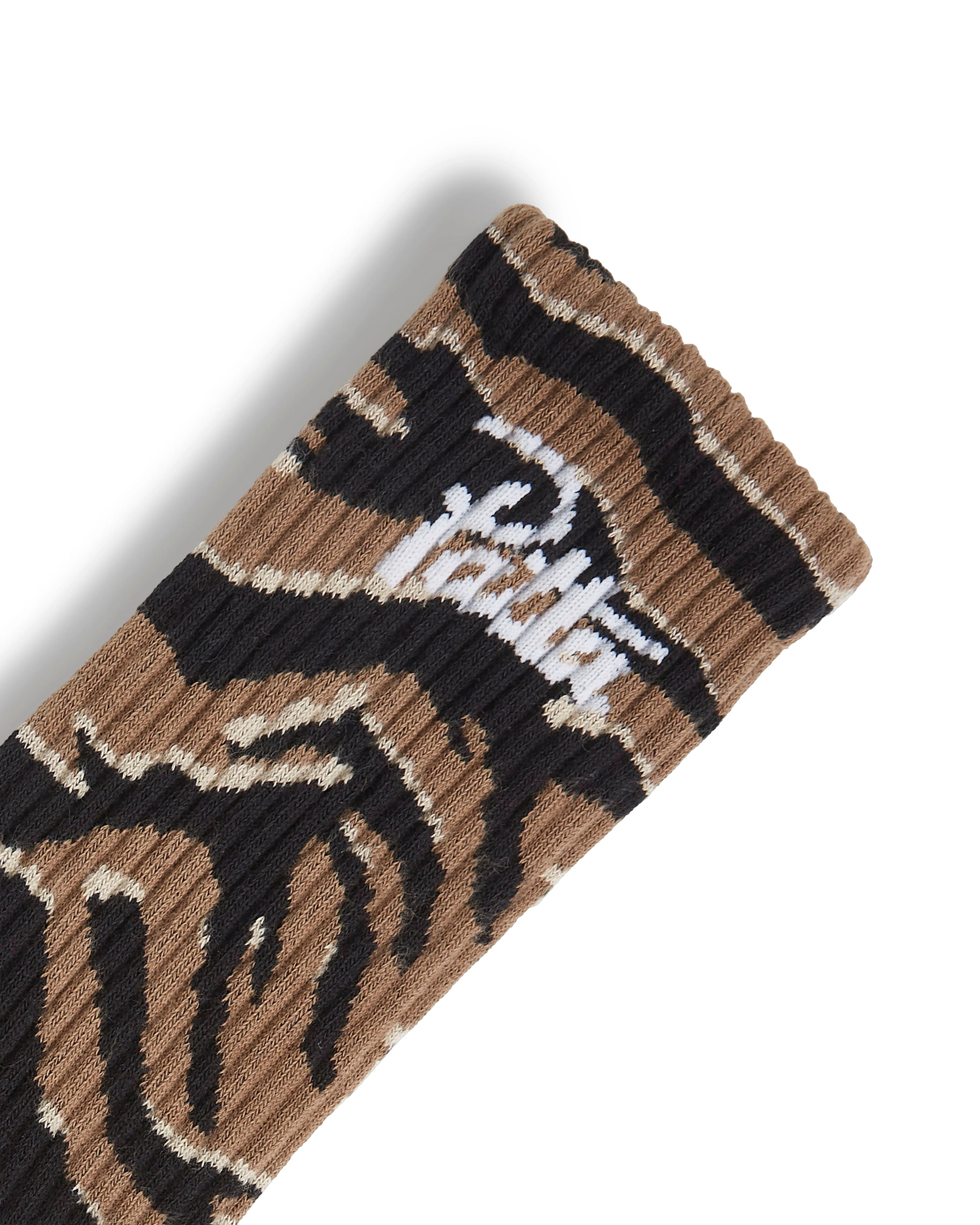 Patta Tiger Stripe Script Logo Sport Socks (Tiger Stripe Camo)