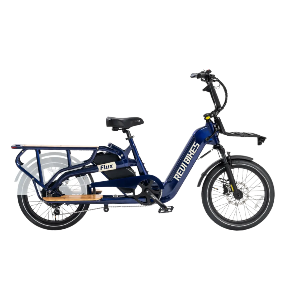 Revi Bikes Flux 48V 750W Step Through Cargo Electric Bike