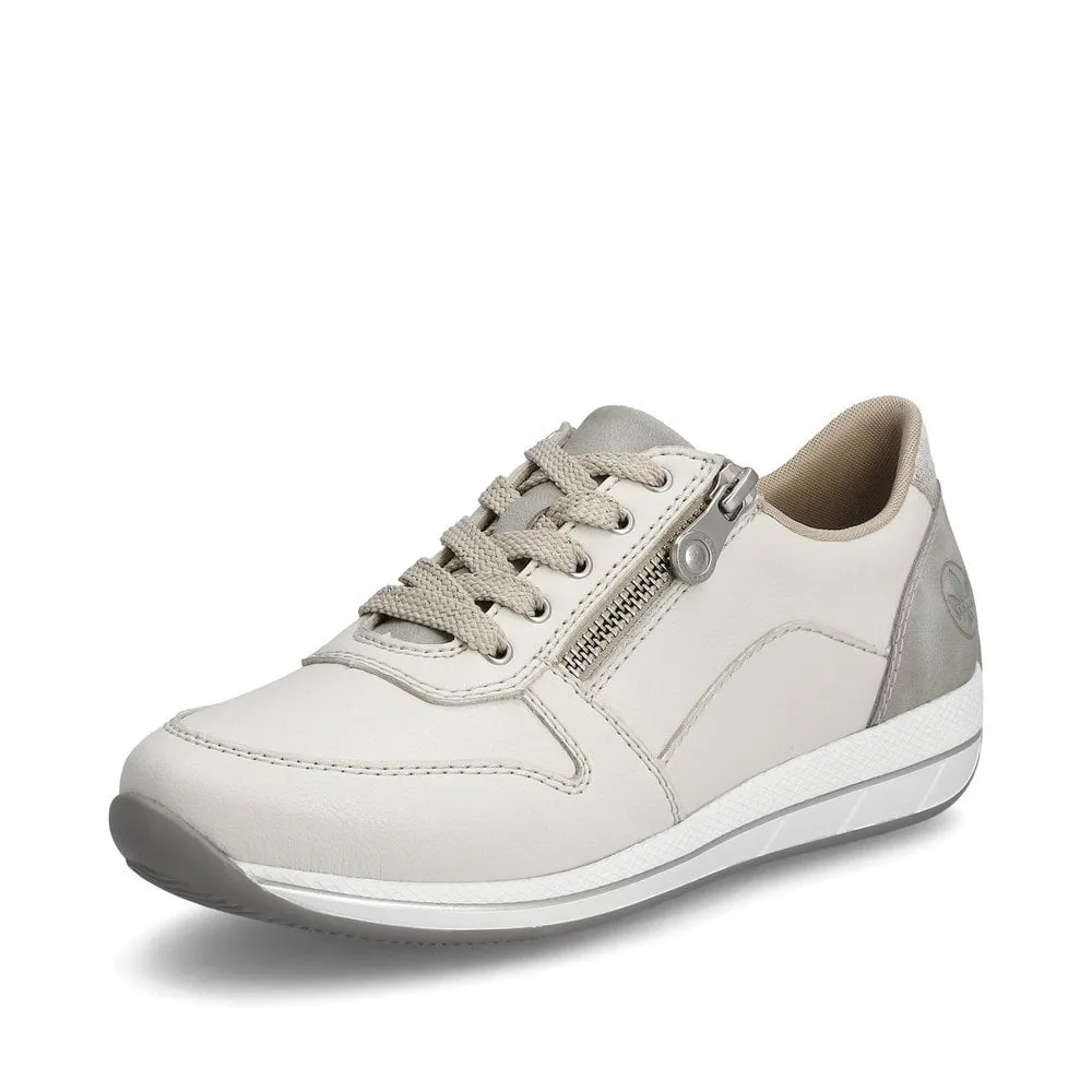 Rieker N1100 Ladies Trainer White