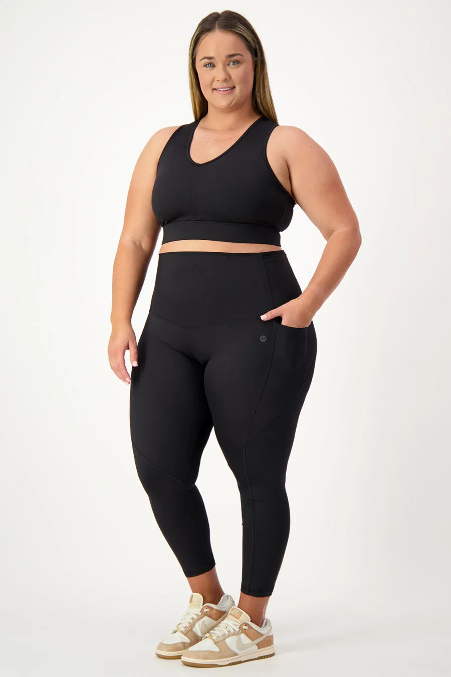 Running 7/8 Length Tight - Black