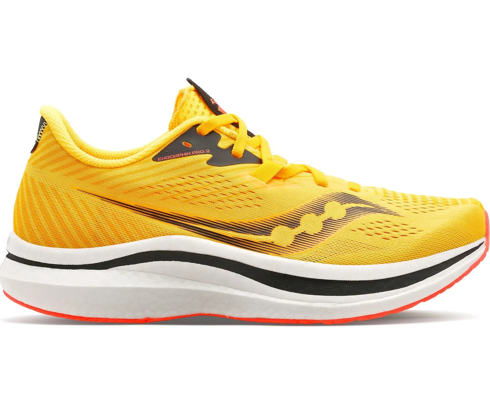 Saucony Mens Endorphin Pro 2 Running Shoes - Vizigold/Vizired