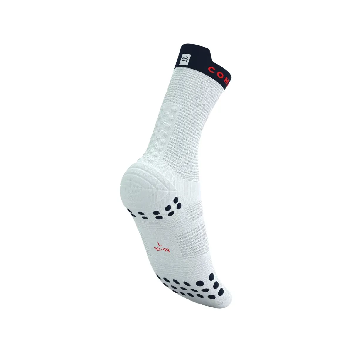 Socks Compressport Pro Racing V4.0 Run High White Blue