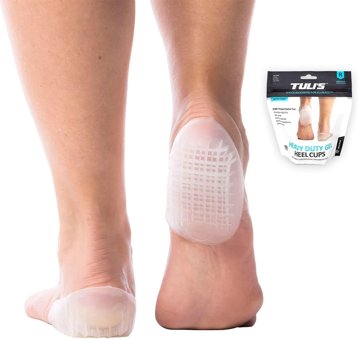 TULI'S Heel Cups / Heavy Duty Gel - for high impact activities